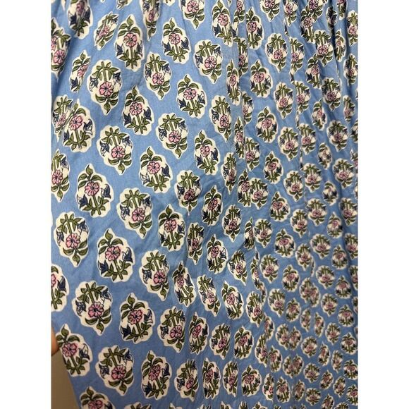 J. Crew Smocked Midi Dress with Puff Sleeves Sz. XS - Picture 6 of 7